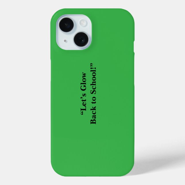 Flacher Neon-Grüner Hintergrund – Schultextur Case-Mate iPhone Hülle (Rückseite)