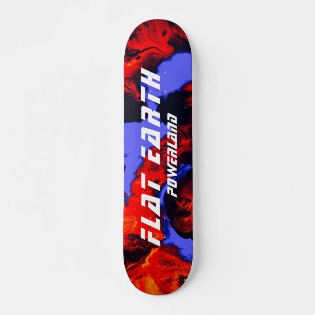 FLACHEREARTH POWERLAND SKATE DECK SKATEBOARD (Vorne)