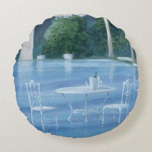 Flaches Ende Rundes Kissen