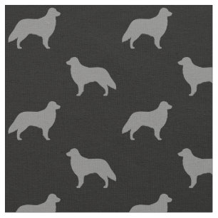 Flaches überzogenes Retriever-Silhouette-Muster Stoff
