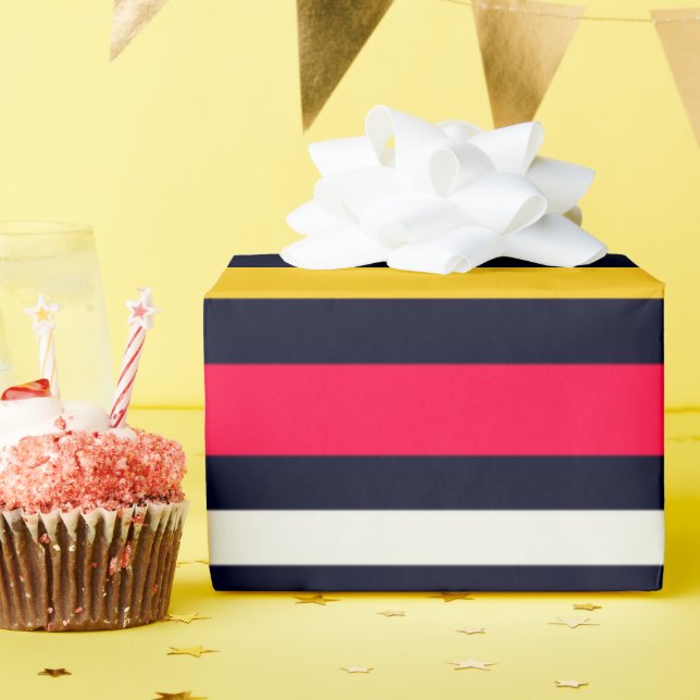 Flachfarbstreifen Geschenkpapier (Geburtstagsparty)