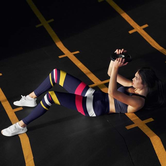 Flachfarbstreifen Leggings (Von Creator hochgeladen)