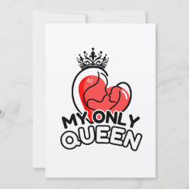 Flachgrusskarte (Squared) : Meine einzige Königin Karte