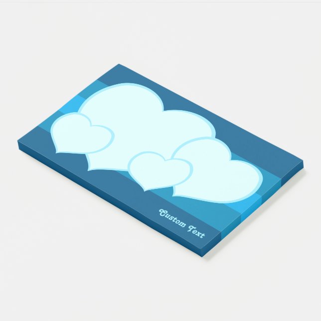 Flachherz-Icon Post-it Klebezettel (angewinkelt)