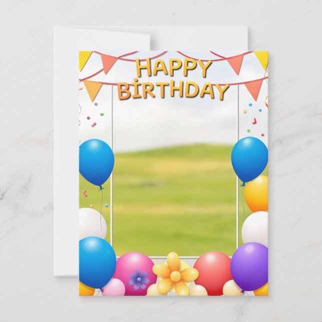 Flachkarte (Vorderseite)