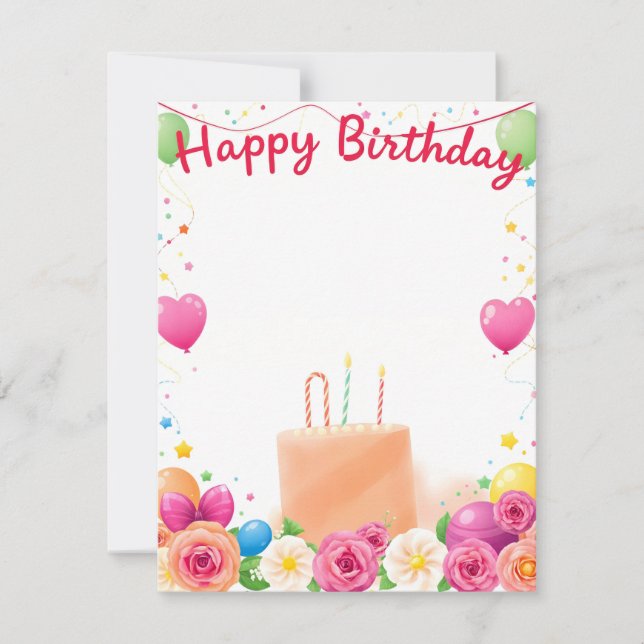 Flachkarte (Vorderseite)