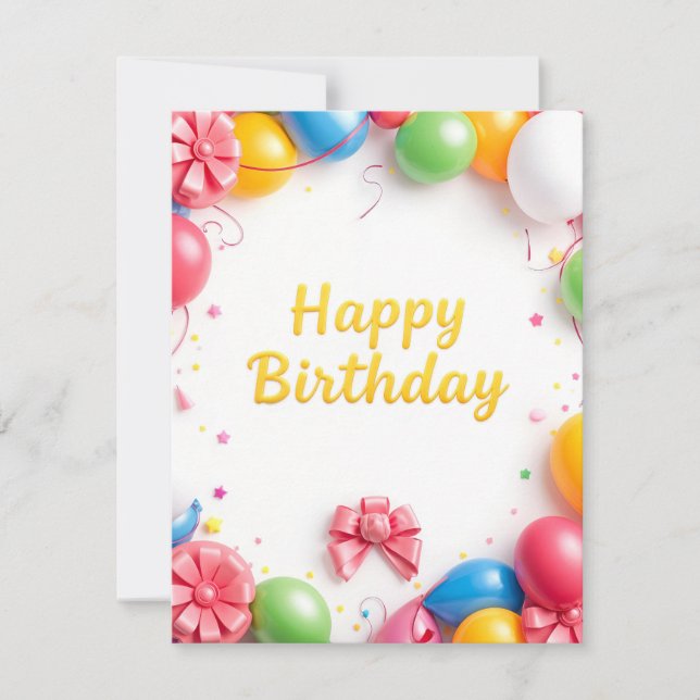 Flachkarte (Vorderseite)