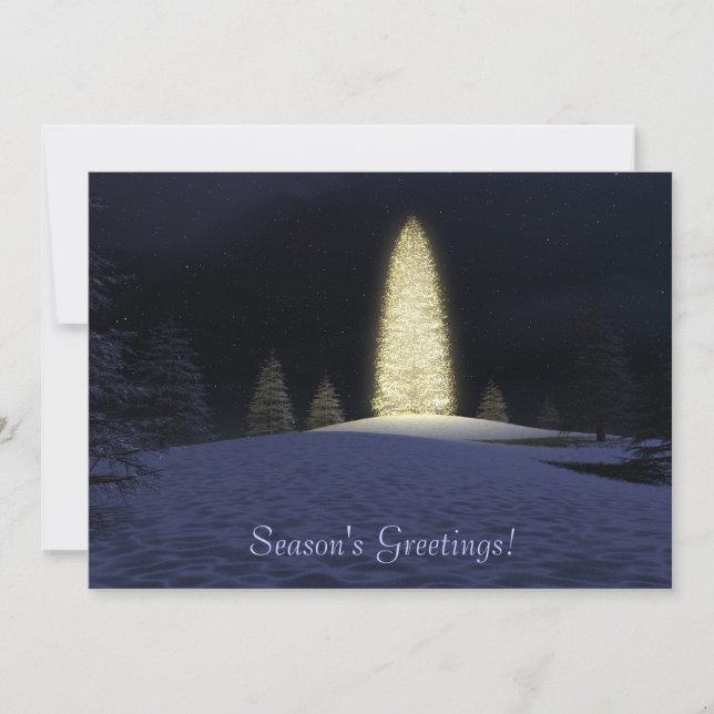 Flachkarte "Lichtsaison" Feiertagskarte (Vorderseite)