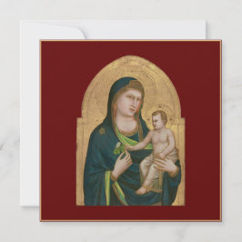FLACHKARTE : MADONNA & KIND : GIOTTO : 1337 DANKESKARTE