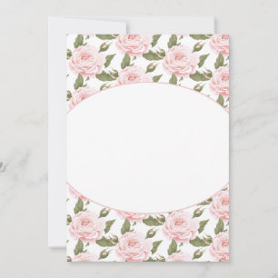 Flachkarte oder Vintage Rosen einladen Einladung