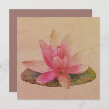 FLACHKARTE : PINK LOTUS