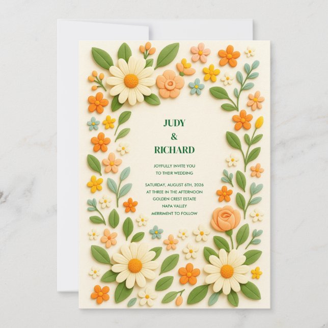 Flachkarte Save the Date (Vorderseite)