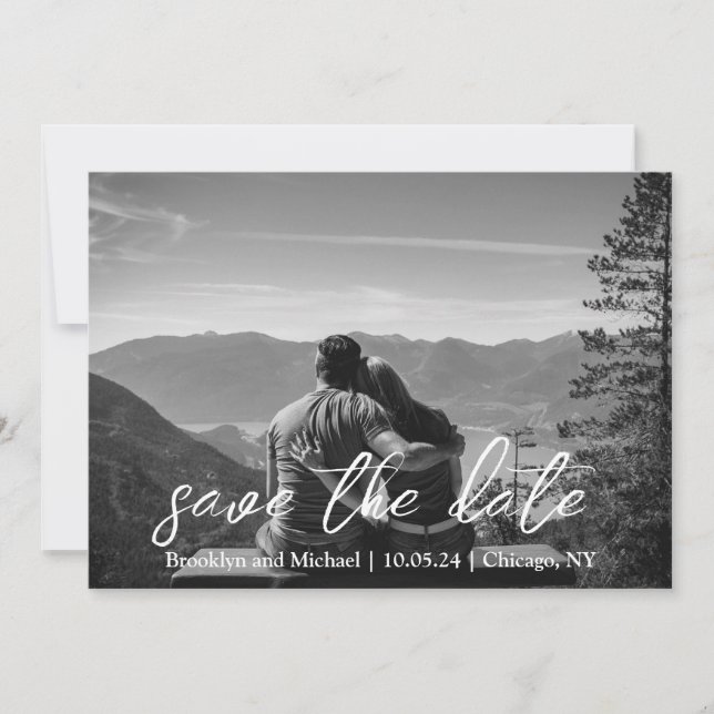 Flachkarte Save the Date (Vorderseite)