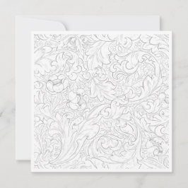 FLACHKARTE : WILLIAM MORRIS : FLORAL PATTERN MITTEILUNGSKARTE