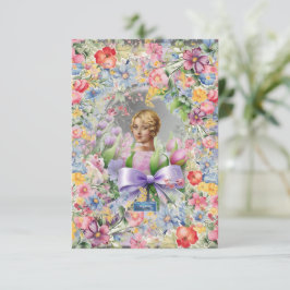 Flachkarten 1 D-Gray(Cameo Garden)RFPMDesign ©️ 20 Einladung