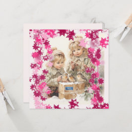 Flachkarten 9 (PinkSnowFlakes) RFPMDesign ©️ 2024