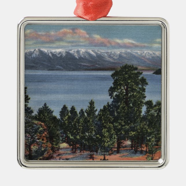Flachkopfsee, Montana Ornament Aus Metall (Vorne)