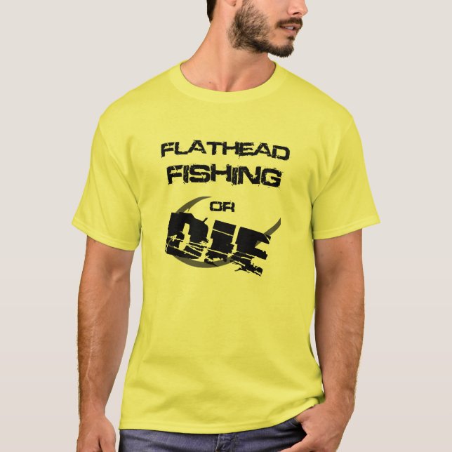 Flachkopfwels-Fischen oder die T-Shirt (Vorderseite)
