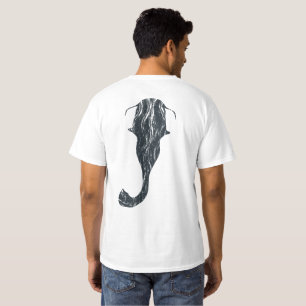 Flachkopfwels-Fischen-Shirt T-Shirt