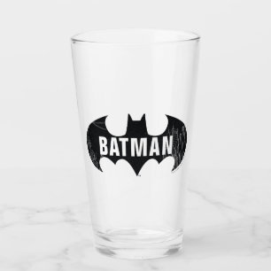 Flachlogo mit Gotham-Ätzung Glas