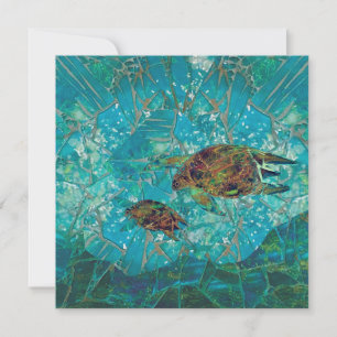 Flachmosaikkarte und Umschlag Dankeskarte