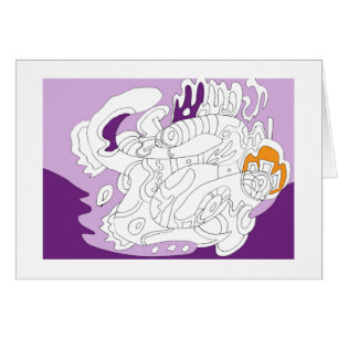 Flachmotte, Abstrakte Kunstkarte