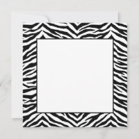 Flachnotiz-Karte Zebra Print