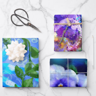 Flachpapier für Varieté-Wrapping-Papier Set 3 Geschenkpapier Set