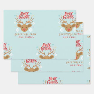 Flachpapier Set 3 Geschenkpapier Set