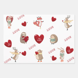 Flachpapier Set 3 Geschenkpapier Set