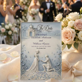 Flachrelief neoklassizistische Kapellenromanze Save The Date