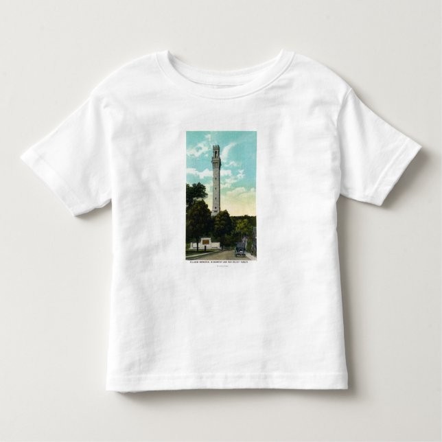 Flachrelief-Tablette-und Pilger-Denkmal-Ansicht Kleinkind T-shirt (Vorderseite)