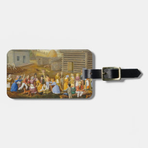 Flachs, der Biene, 1885 (Öl, schwingt auf dem Gepäckanhänger