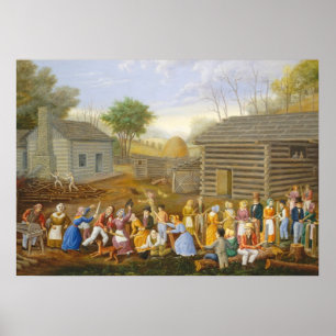 Flachs, der Biene, 1885 (Öl, schwingt auf dem Poster