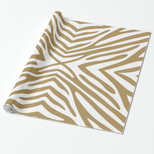 Flachs-Neutral-Zebra Geschenkpapier