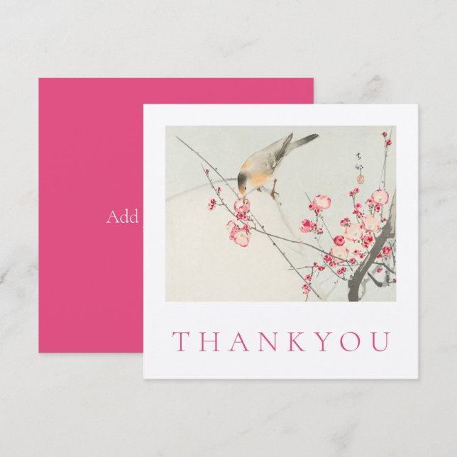 FLACHTHANKYOU KARTE : OHARA KOSON (Vorne/Hinten)