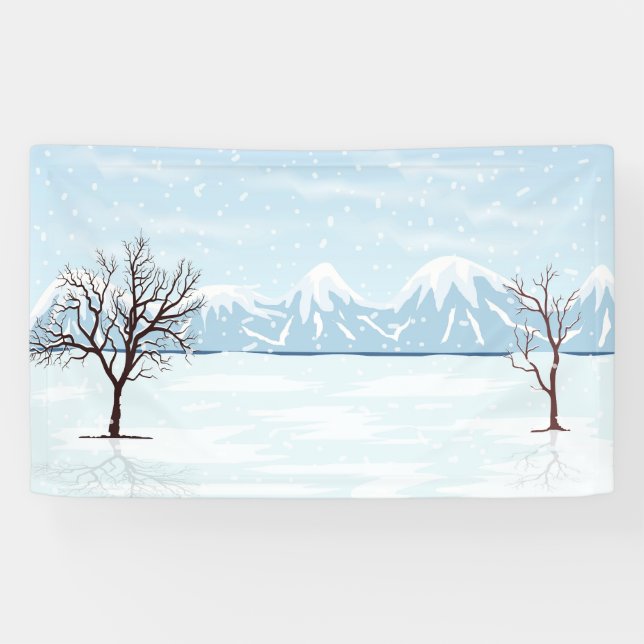 Flachwinterlandschaft Banner (Horizontal)