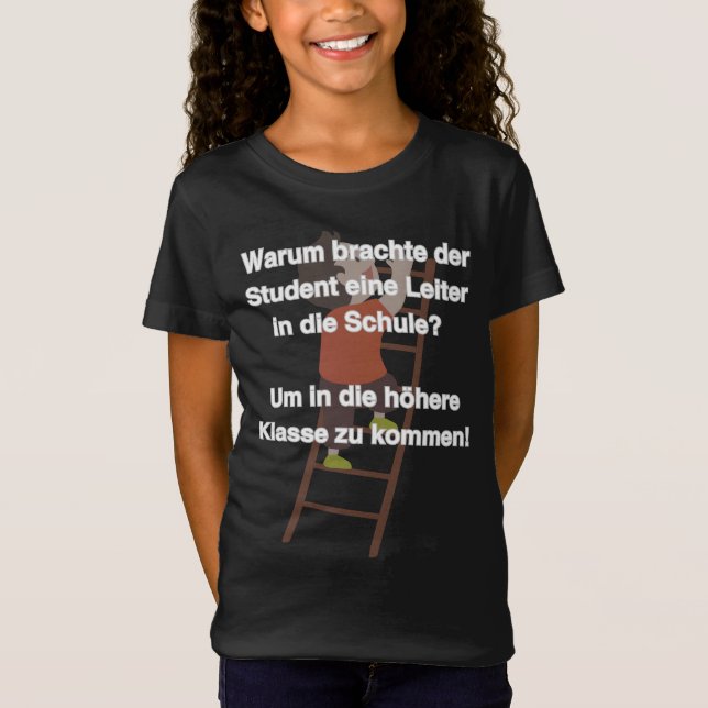 Flachwitz Schule Leiter Comic Design  T-Shirt (Vorderseite)