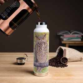 Flaco, der Eurasische Uhu Trinkflasche