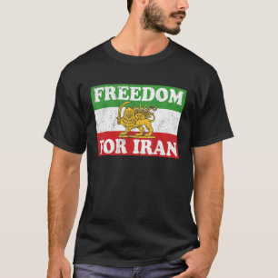 FLAFFREIHEIT DER IRAN-Fahne ZUR FÖRDERUNG DER FRAU T-Shirt