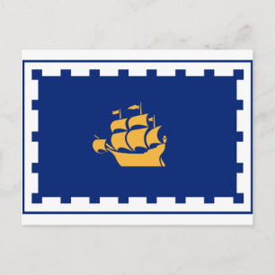FlaFlag der Postkarte der Stadt Quebec
