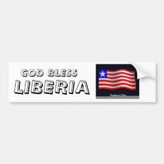flag3, LIBERIA, GOTT SEGNEN Autoaufkleber