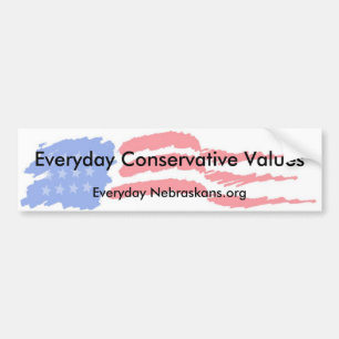 flag4, tägliche konservative Werte, tägliches N Autoaufkleber