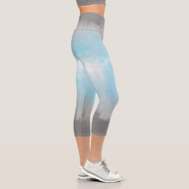 Flag "abstrakt Demiboy Pride" Capri Leggings (Rechts)