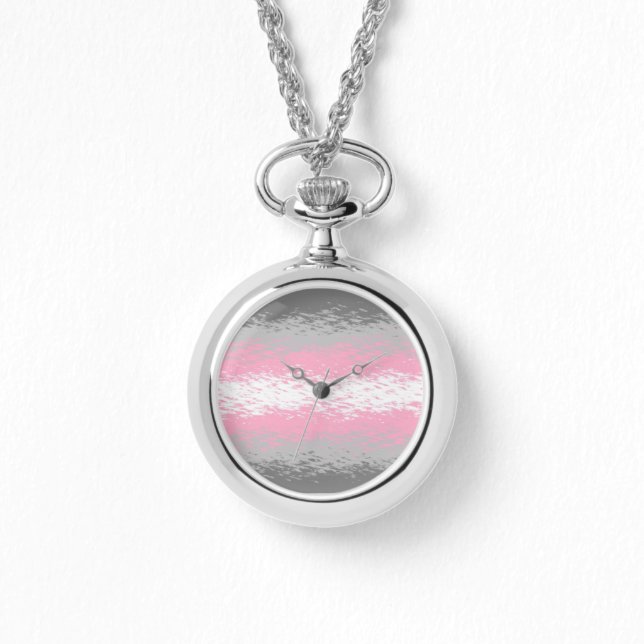 Flag "abstrakt Demigirl Pride" Armbanduhr (Vorderseite)