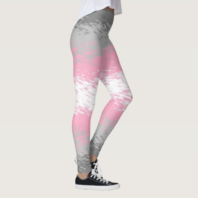 Flag "abstrakt Demigirl Pride" Leggings (Rechts)