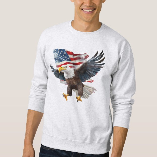 Flag/Adler - T - Shirt (Vorderseite)