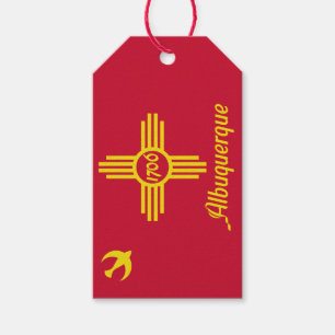 Flag Albuquerque, Gift-Tags für New Mexico Geschenkanhänger