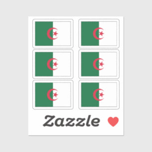 Flag Algeria Collection Pack von 6 Aufkleber