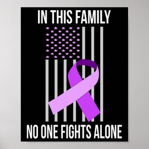 Flag Alzheimerheimer Ribbon Heimer Disease Awarene Poster